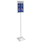 Azar Displays 11"x17" Pedestal Two-Sided Sign Holder Stand on Square Metal Base 300868 - alternate 2
